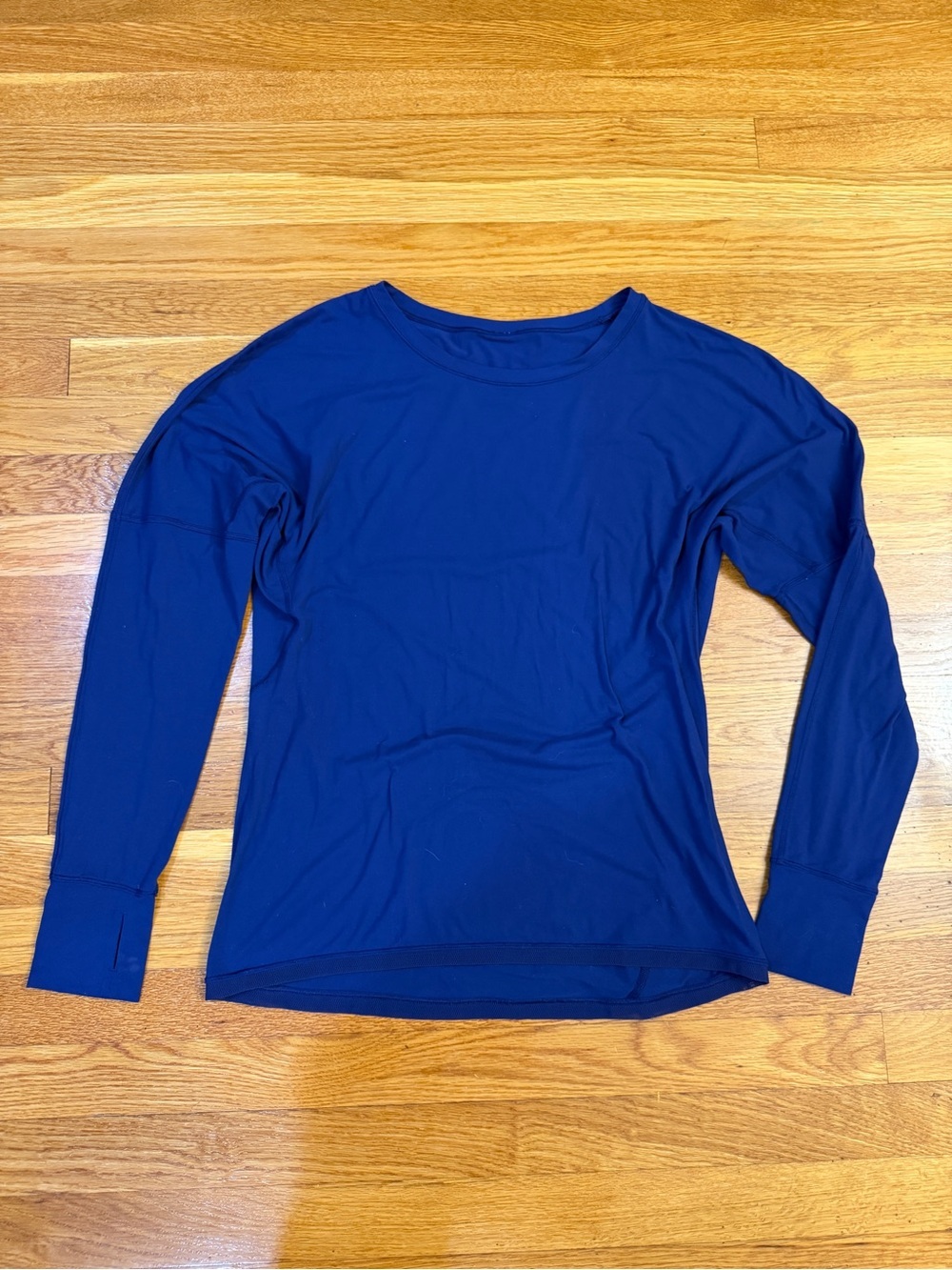 Lululemon Back in Action Long Sleeve Shirt Psychic(?) Dark Blue - Size Est.